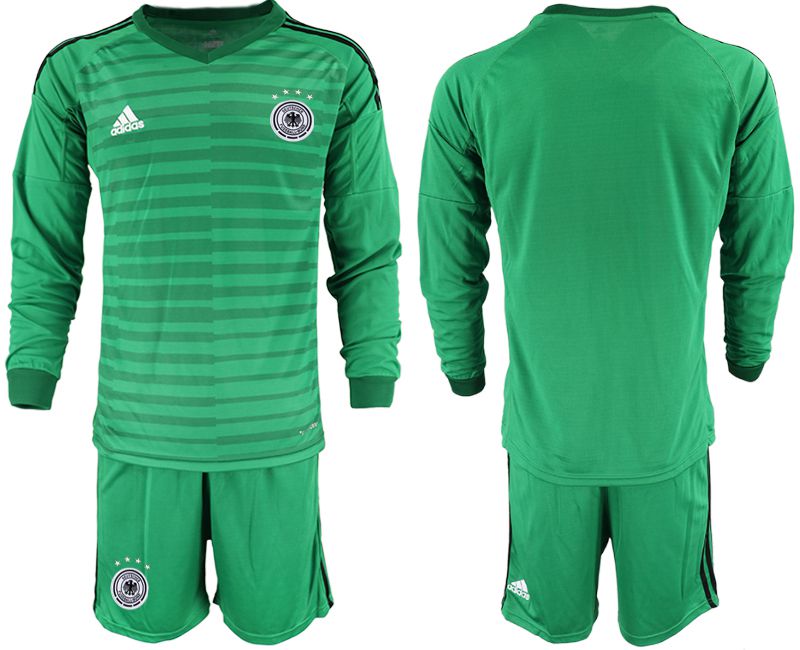 Men 2021 World Cup National Germany green long sleeve goalkeeper Soccer Jerseys->germany jersey->Soccer Country Jersey